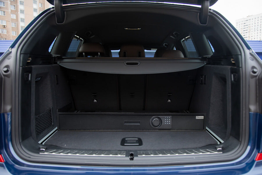 AMSEC UBS648 Under Bed Gun Safe In SUV Trunk