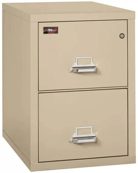 FireKing 2-1929-2 Fireproof 2 Drawer File Cabinet Parchment