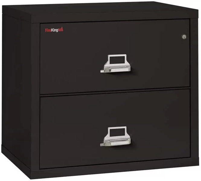 FireKing-2-3122-C-Two-Drawer-Lateral-Fire-File-Cabinet-Black