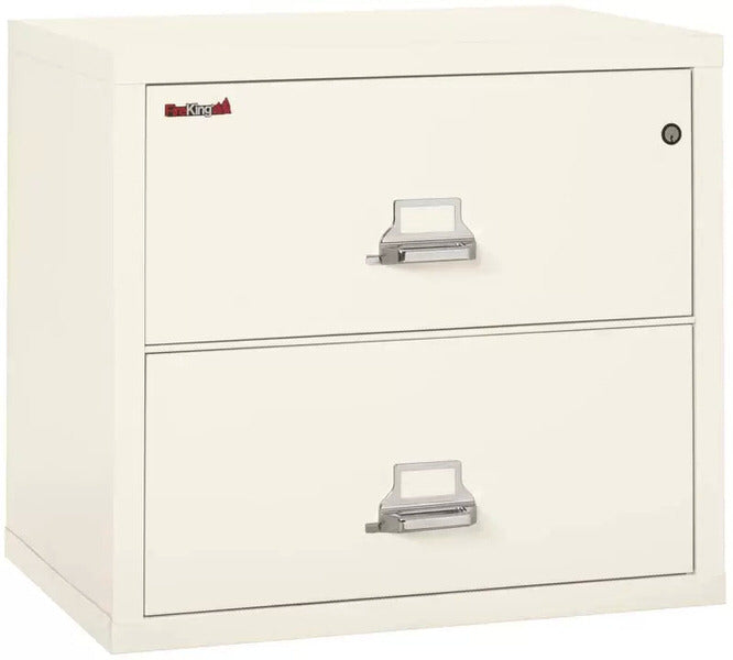 FireKing-2-3122-C-Two-Drawer-Lateral-Fire-File-Cabinet-Ivory-White