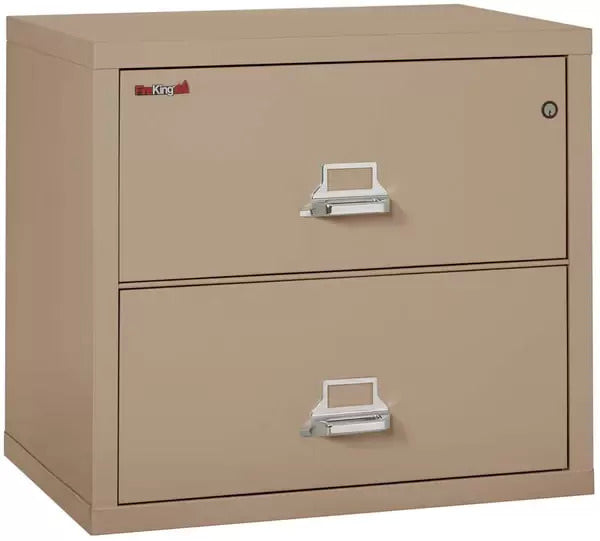FireKing-2-3122-C-Two-Drawer-Lateral-Fire-File-Cabinet-Taupe