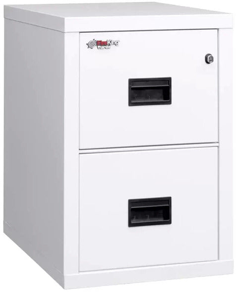 FireKing 2R1822-C Two Drawer Turtle Vertical 22" D Fire File Cabinet Arctic White