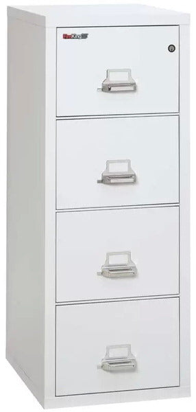 FireKing 4-1825-C Four Drawer Fireproof File Cabinet Arctic White