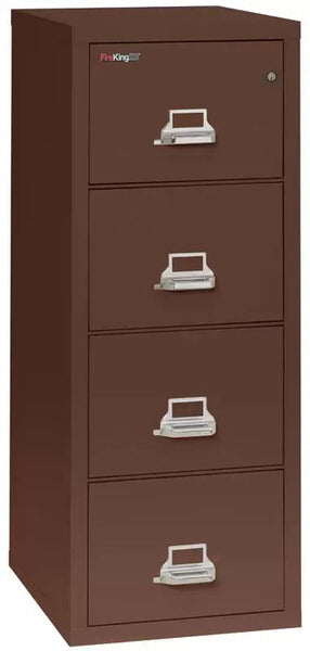 FireKing 4-1825-C Four Drawer Fireproof File Cabinet Brown