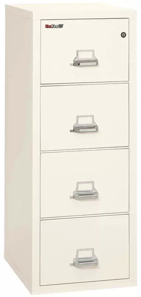 FireKing 4-1825-C Four Drawer Fireproof File Cabinet Ivory White