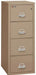 FireKing 4-1825-C Four Drawer Fireproof File Cabinet Taupe