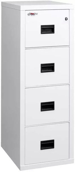 FireKing 4R1822-C Four Drawer Turtle Vertical Fireproof File Cabinet Arctic White