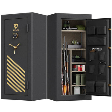 RPNB 24 Rifle Fireproof Gun Safe Open and Stocked