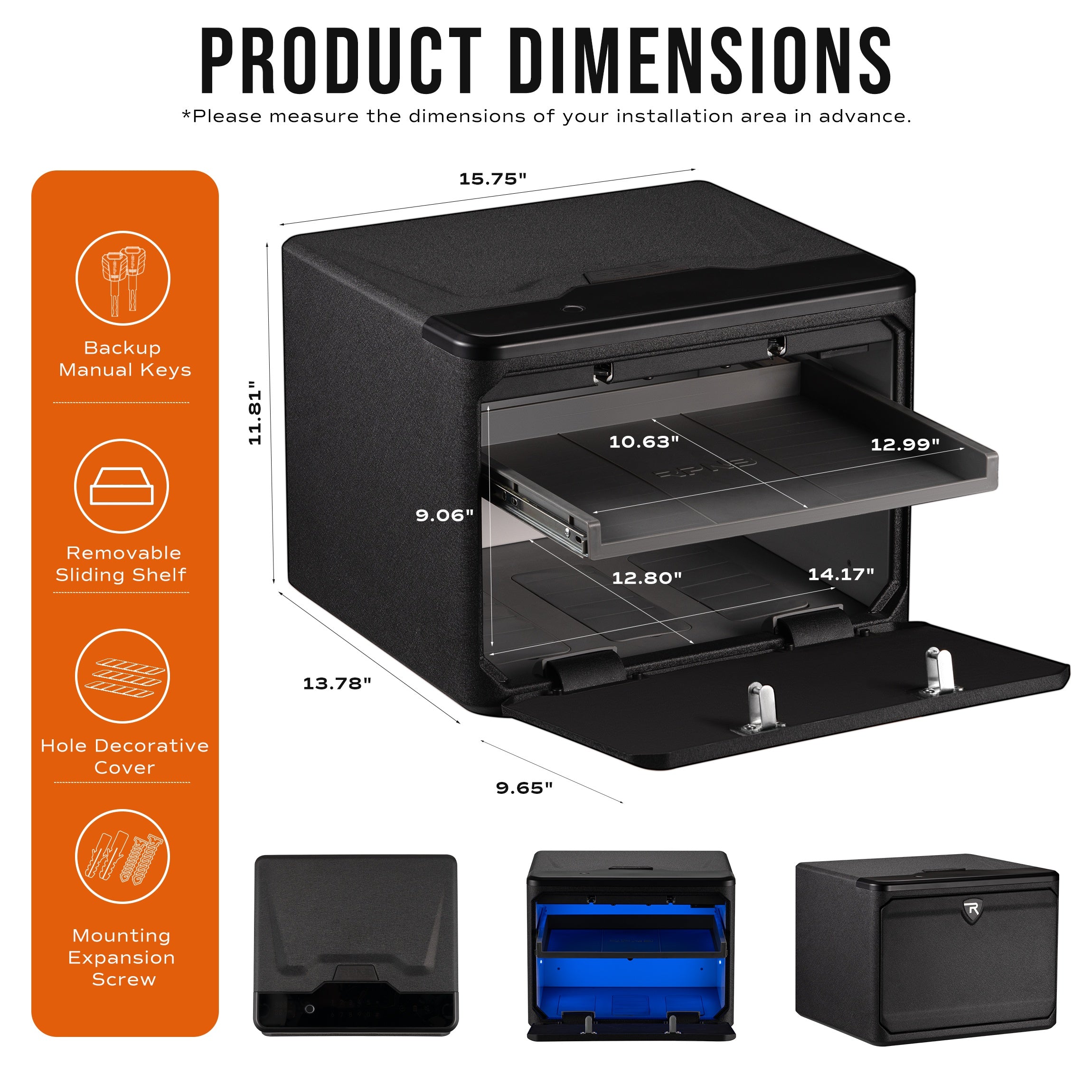 RPNB RP2009 Biometric Pistol Safe