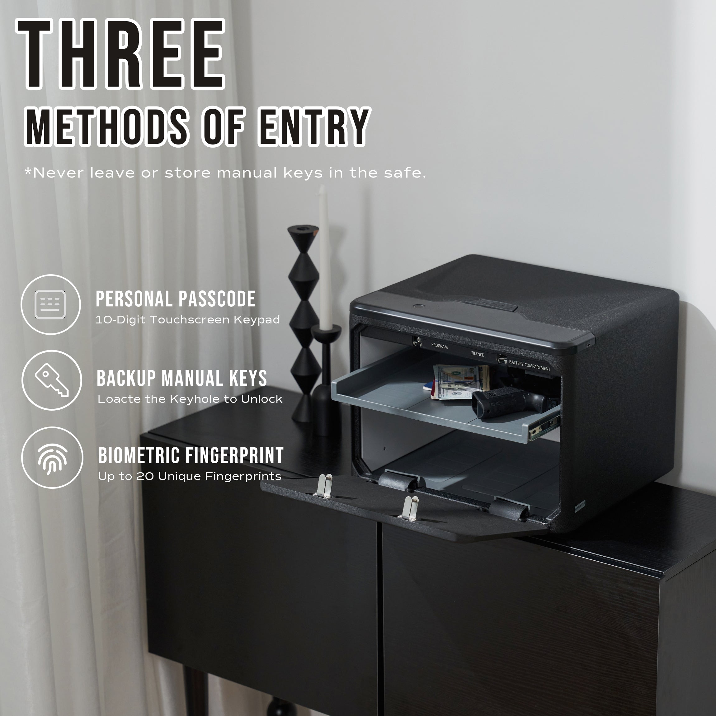 RPNB RP2009 Biometric Pistol Safe