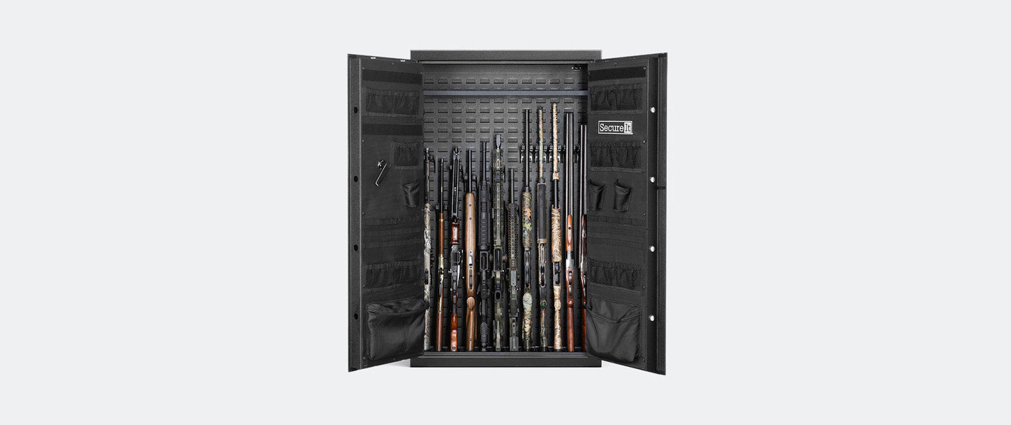SecureIt Answer Lightweight Model 12 Gun Safe Open Stocked