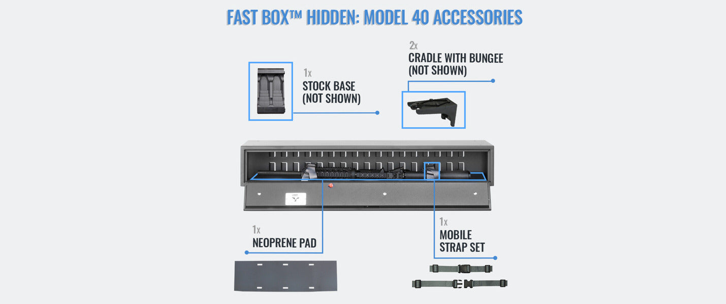 SecureIt Tactical FB-40-01 Fast Box Hidden Gun Safe Accessories