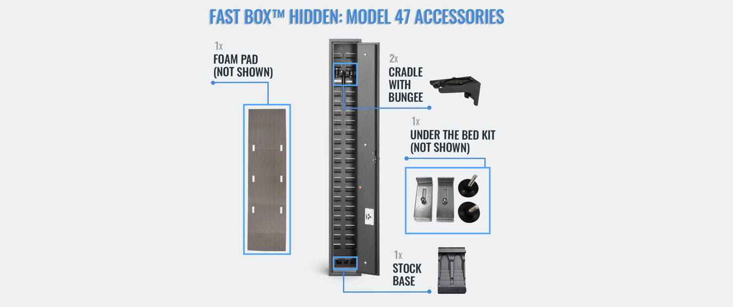 SecureIt Tactical FB-47-01 Fast Box Hidden Gun Safe Accessories