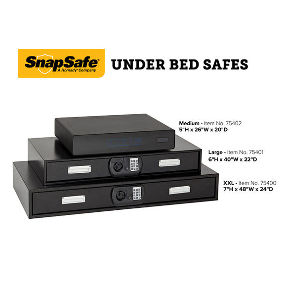 SnapSafe Under Bed Safes Dimensions