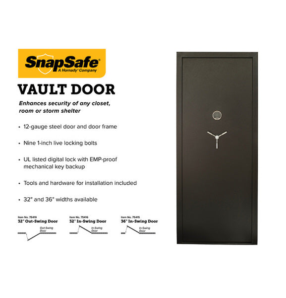 SnapSafe Vault Doors Features