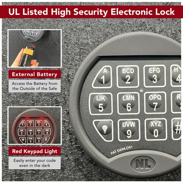 Stealth UL 36 Fireproof Gun Safe UL Listed Electronic Lock