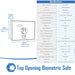 Barska AX11556 Top Opening Biometric Safe specifications