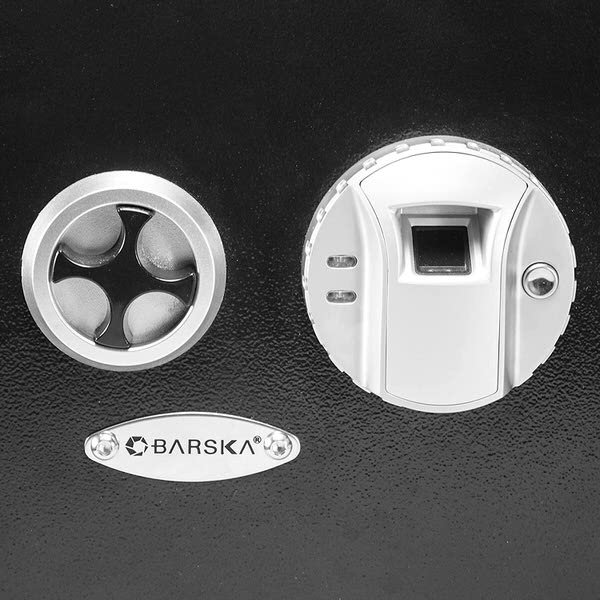 Barska AX12038 Biometric Wall Safe fingerprint and handle