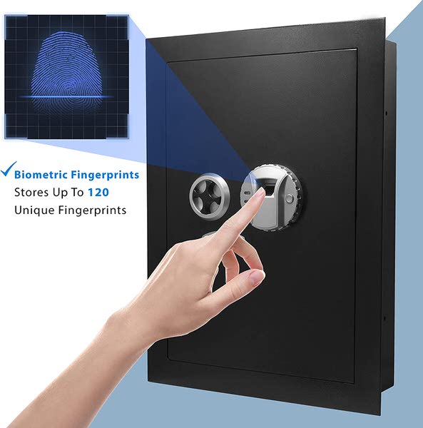 Barska AX12038 Biometric Wall Safe fingerprint