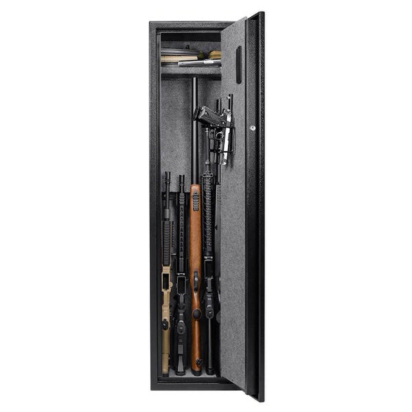 Barska AX12752 Biometric Keypad Rifle Safe open rifles inside