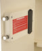Barska AX12880 Left Open Beige Biometric Wall Safe steel locking bolts