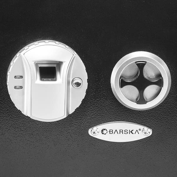 Barska AX13034 Left Opening Biometric Wall Safe fingerprint key lock pad