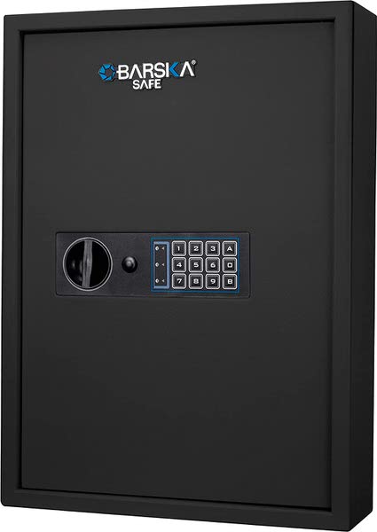 Barska AX13370 100 Keys Keypad Wall Key Safe Black
