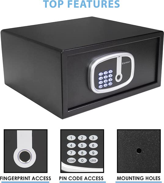 Barska AX13632 Digital Keypad Fingerprint Safe top features