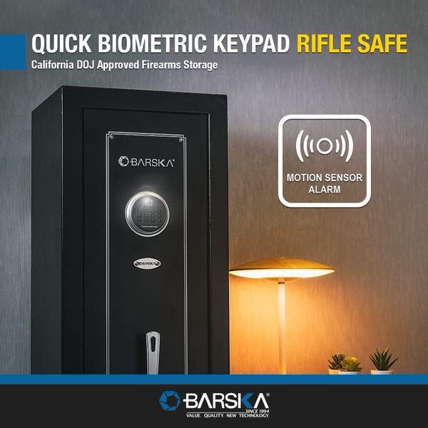 Barska AX13646 Biometric Keypad Rifle Safe information