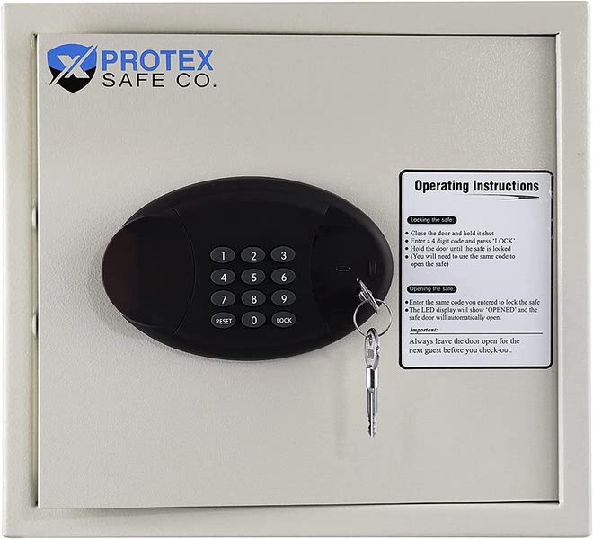 Protex BG 34 Hotel Safe with keys