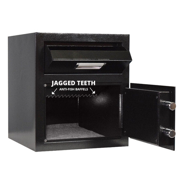 Stealth DS1614 Depository Safe jagged teeth