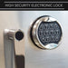 Stealth Safes CS25 Concrete Composite Fireproof Safe electronic lock and handle