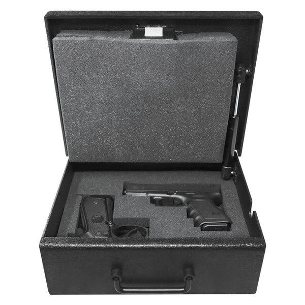 Stealth ShadowVault SV1 Pistol Safe open handguns inside