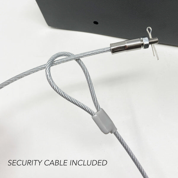 Stealth Top Vault TV1 Quick Access Gun Safe security cable