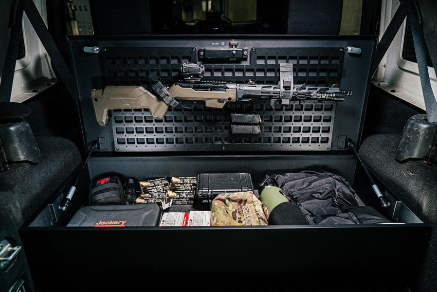 V Line Tactical Weapons XD Safe car trunk
