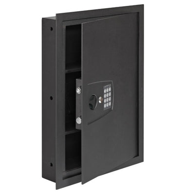 snapsafe 75410 in wall safe halfway open